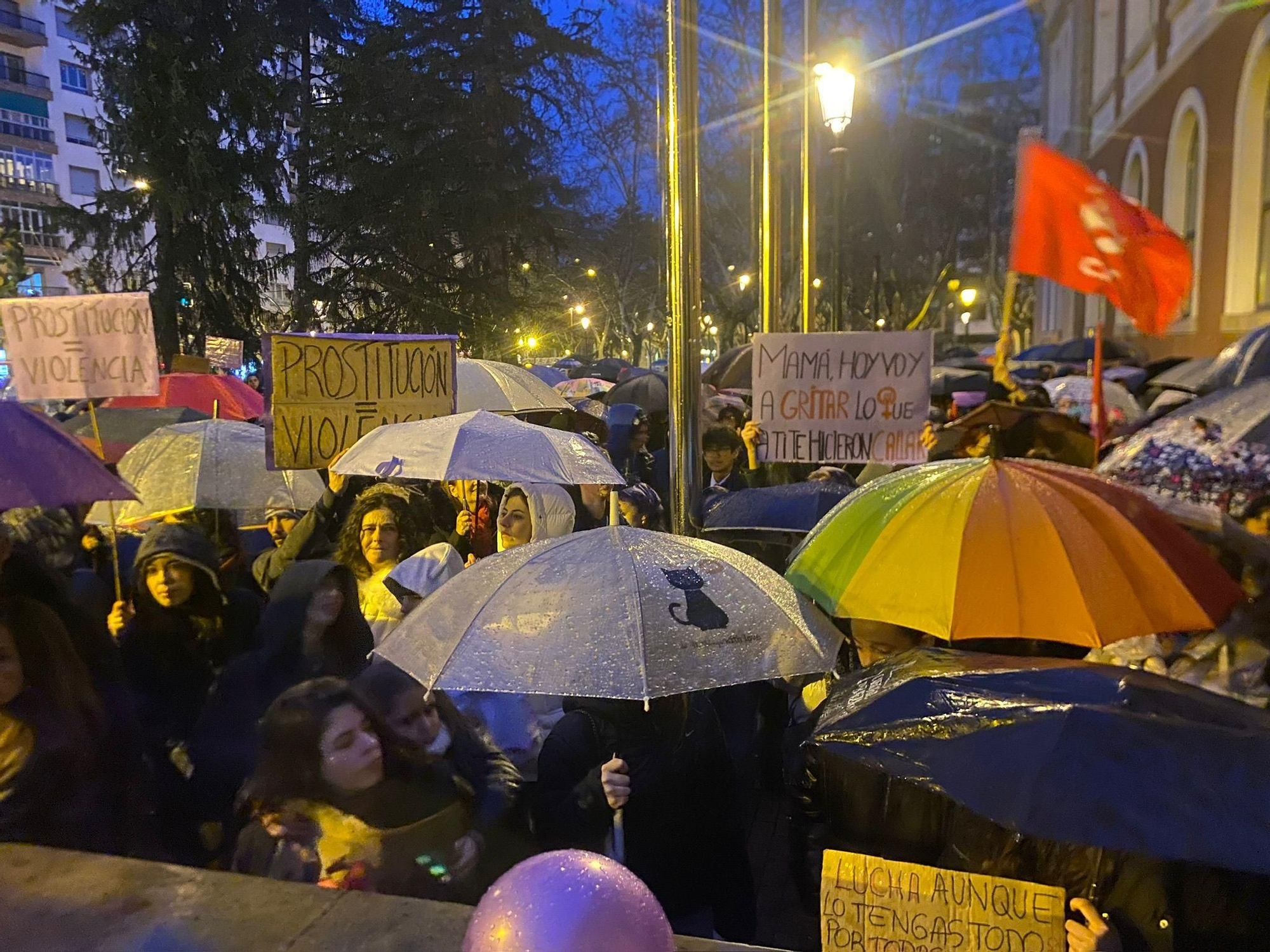 Las imágenes del 8M en Logroño: la fuerza del feminismo venció a la lluvia