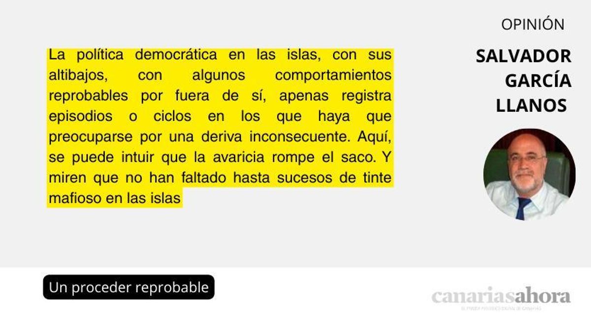 Un proceder reprobable