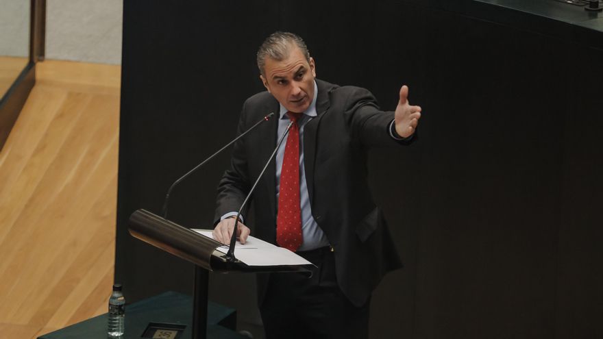 El portavoz de Vox en el Ayuntamiento de Madrid, Javier Ortega Smith, en una imagen de archivo.