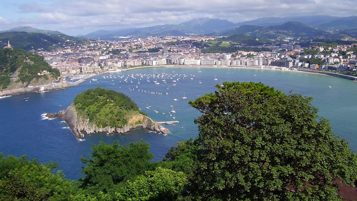 La Bahía de 'La Concha' desde el Monte Igueldo.