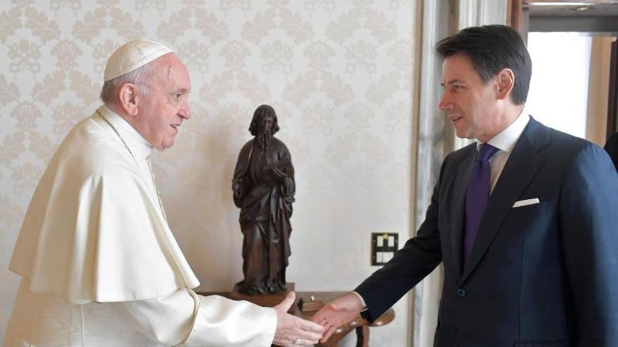 El papa habló de inmigración con el presidente del Gobierno de Italia