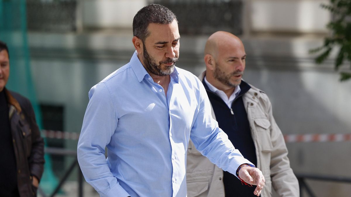 El comisionista Víctor de Aldama la semana pasada a su llegada al juicio del Tribunal Supremo. EFE/ Mariscal