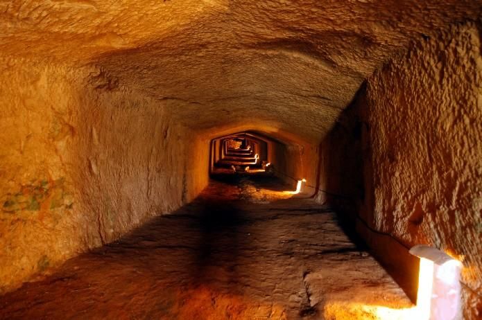 Galería del castillo de Sant Felip (Maó)