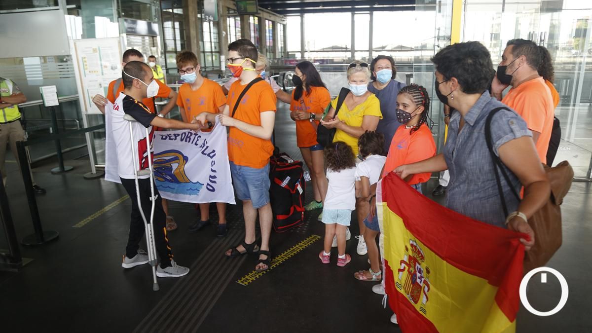 Llegada a Córdoba del nadador paralímpico Miguel Angel Martínez Tajuelo tras participar en Tokio 2020