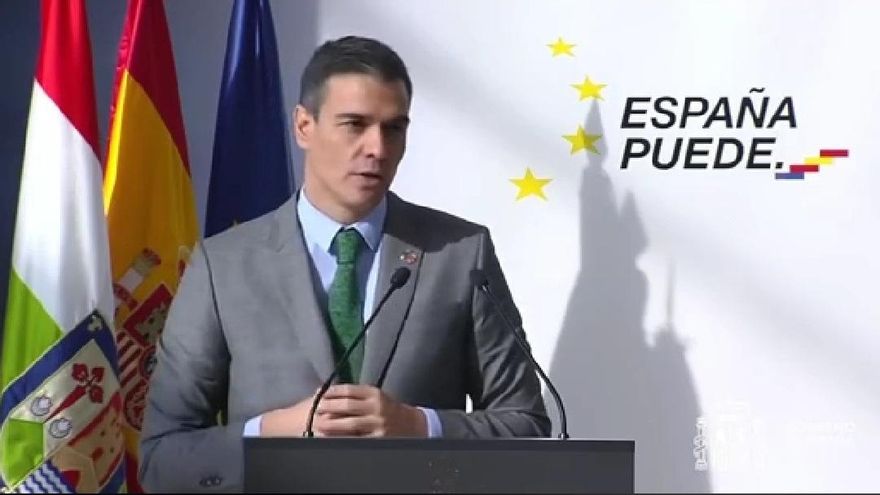 El presidente del Gobierno, Pedro Sánchez, participa en La Rioja en un acto para presentar el Plan de Recuperación, Transformación y Resiliencia