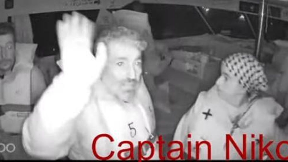 Imagen del interior del barco de la flotilla Captain Nikos antes de ser interceptado.