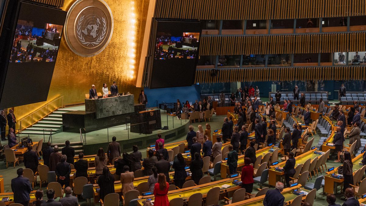 La Asamblea General de la ONU al inicio de la sesión de este mes de septiembre el pasado día 9.