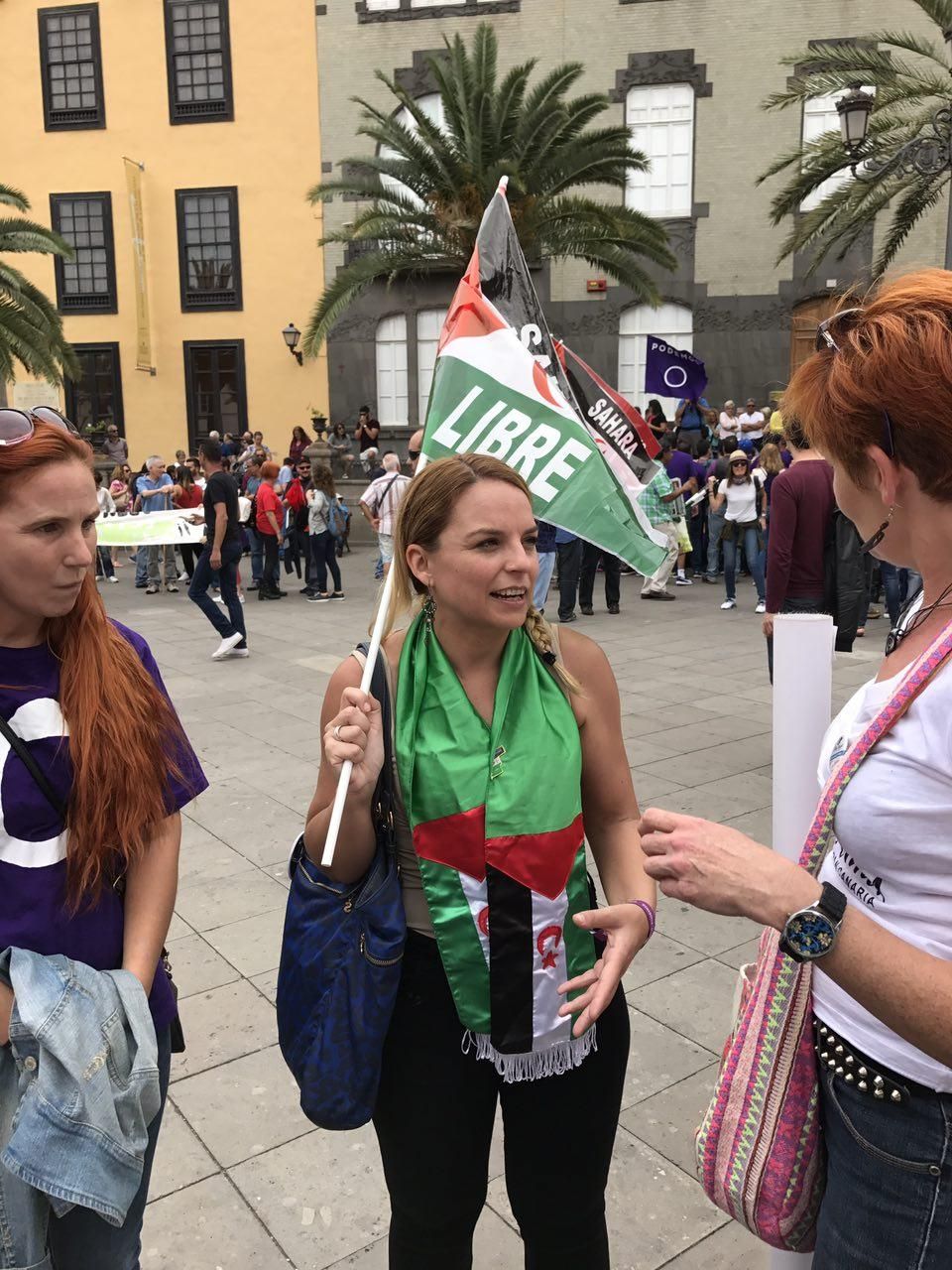Noemí Santana, portavoz de Podemos en el Parlamento canario.