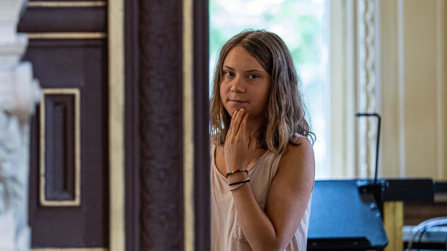 La activista ambiental sueca Greta Thunberg. EFE/EPA/CHRISTOPHE PETIT TESSON