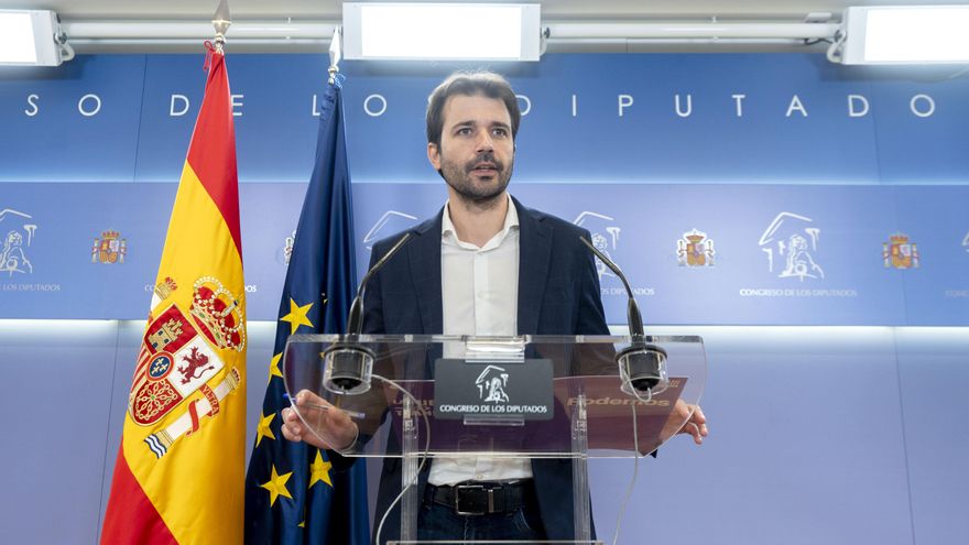 El coordinador autonómico de Podemos Murcia, Javier Sánchez Serna.