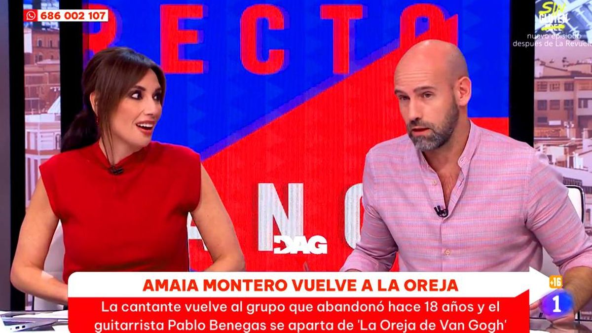 Marta Flich compromete a Gonzalo Miró en RTVE por su amiga Amaia Montero y La Oreja de Van Gogh: "Lo sabías, ¿no?"