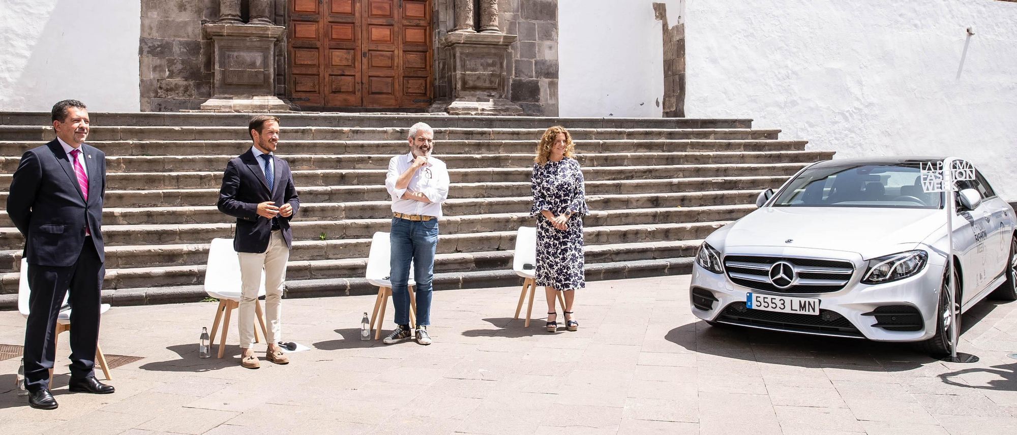 Lorenzo Caprile Junto a Raquel Díaz, Mariano Zapata y Juanjo Cabrera.
