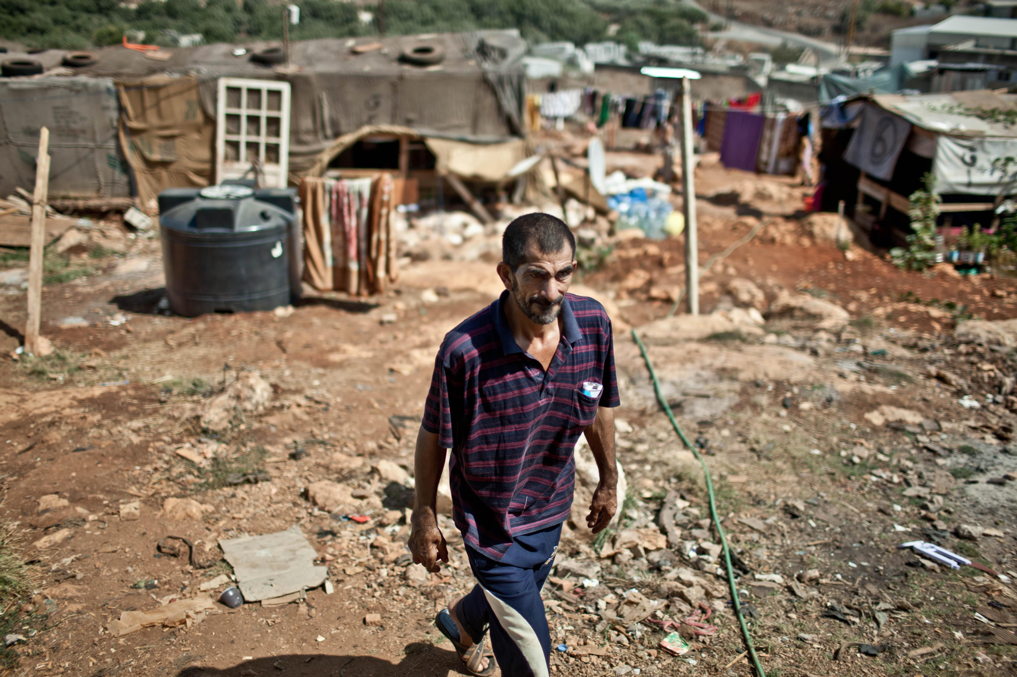 Campamentos de refugiados improvisados instalados a las afueras de las ciudades en el Líbano. / Fotografía: Pablo Tosco/ Intermón Oxfam.