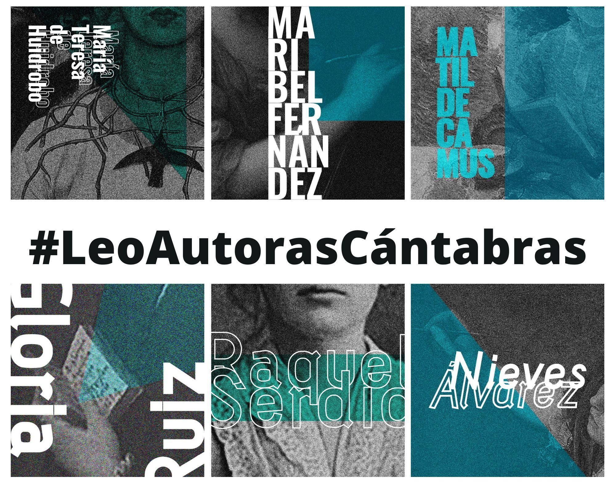 Cartel del proyecto 'Leo autoras cántabras'