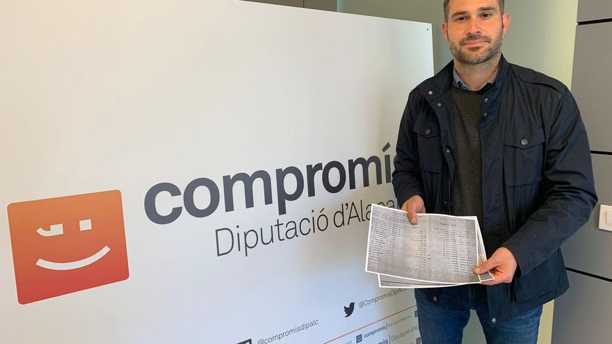 Compromís aporta a Anticorrupción los indicios de malversación por el vaciado de la cuenta del PP de la Diputación de Alicante