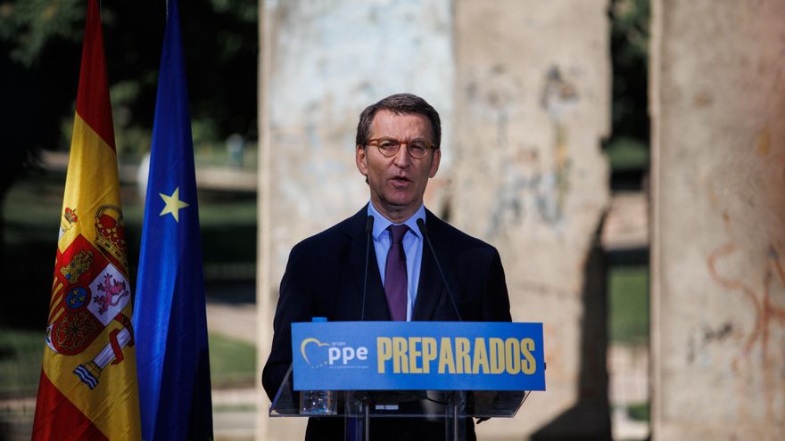 El presidente nacional del PP, Alberto Núñez Feijóo.