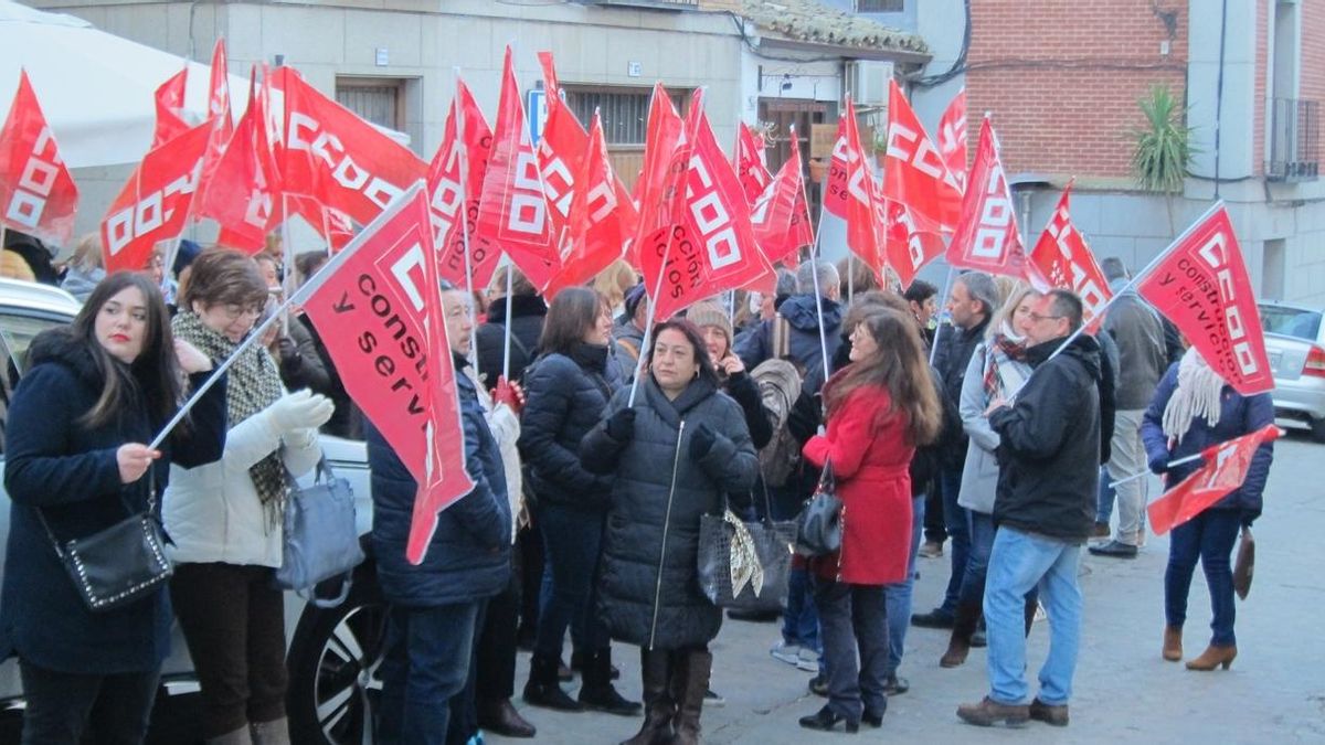 Protestas días atrás de las empleadas de Raspeig