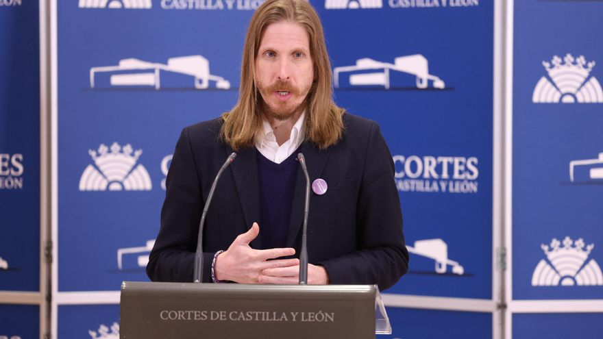 El candidato de Unidas Podemos a la Presidencia de la Junta de Castilla y León, Pablo Fernández, en una imagen de archivo.