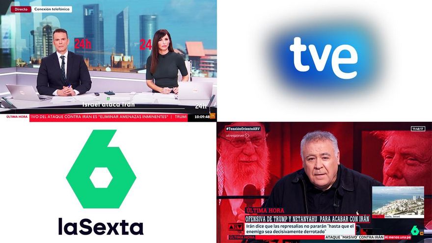 La 1 y laSexta cambian su programación del sábado para informar del ataque de EEUU e Israel contra Irán