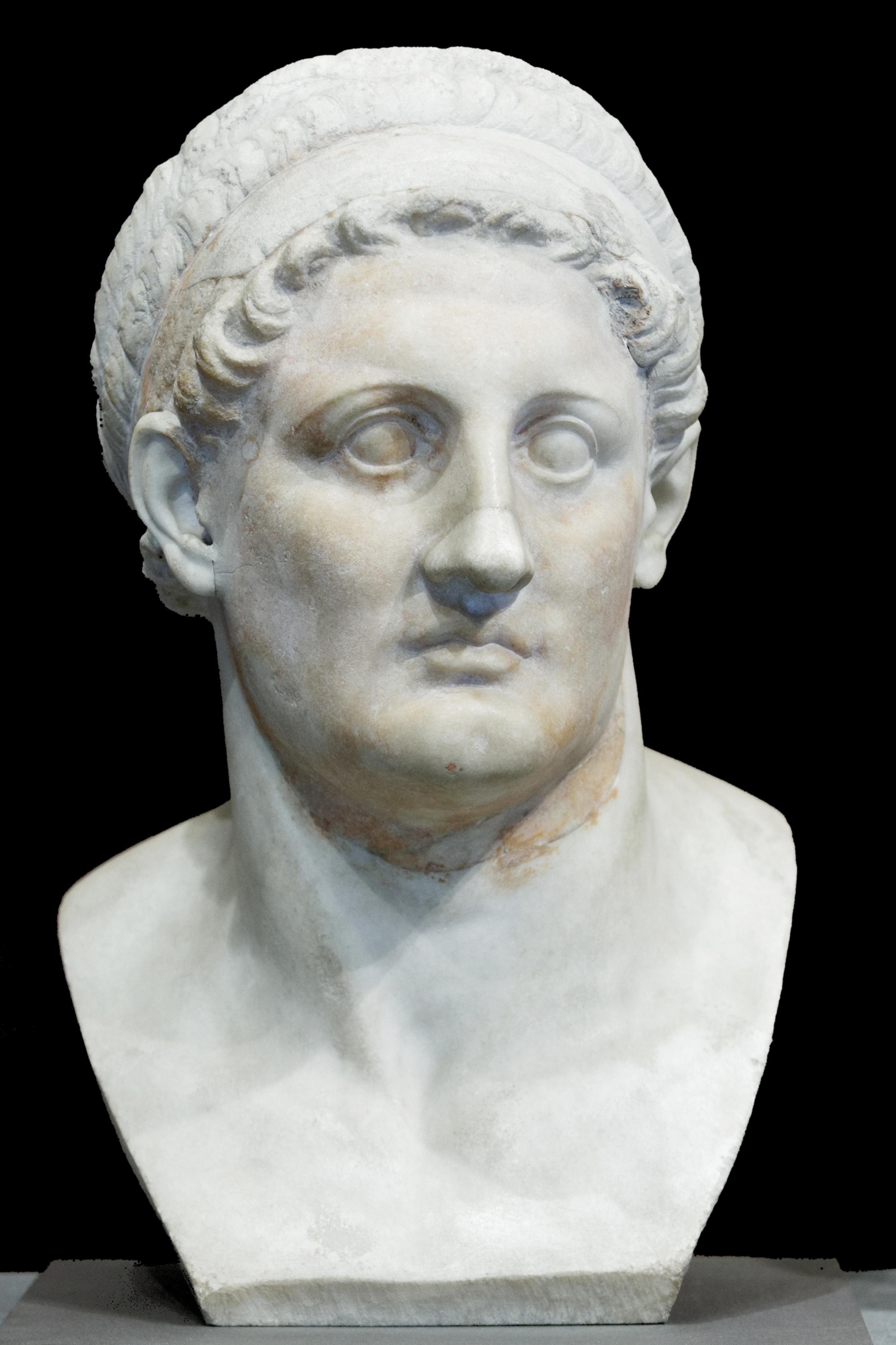 Busto de Ptolomeo I Sóter, rey de Egipto (305 a. C. – 282 a. C.) y fundador de la dinastía ptolemaica