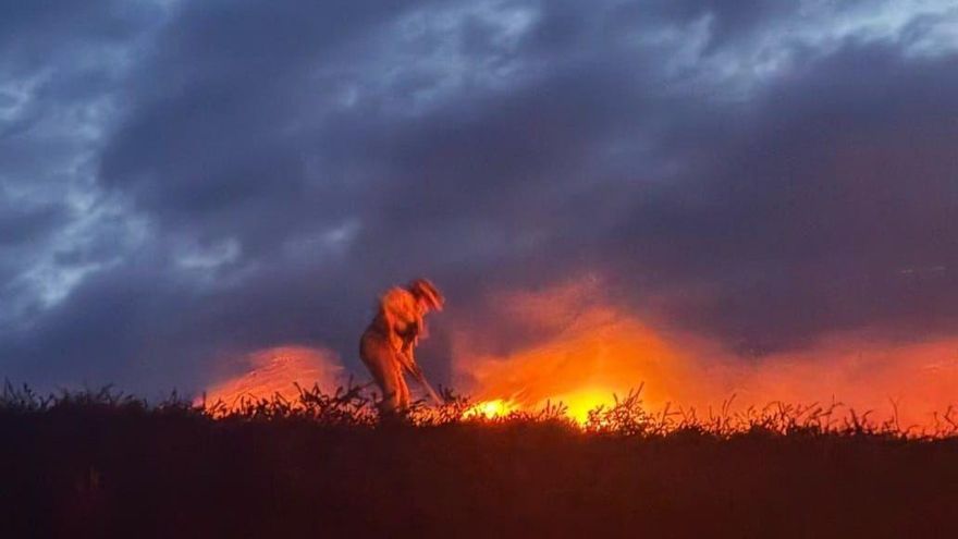 Incendio en Sel de la Carrera, Lunada