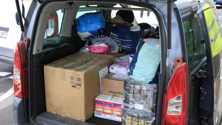 Donaciones para los damnificados en La Palma / FOTO: JOSÉ BRINGAS