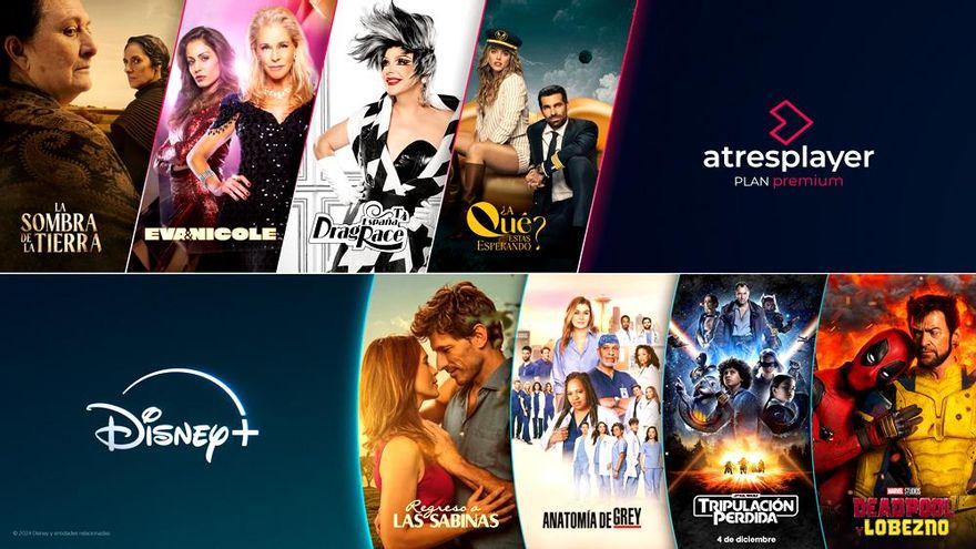 Disney+ y Atresplayer se alían para ofrecer desde ya un plan conjunto con los contenidos de ambas plataformas