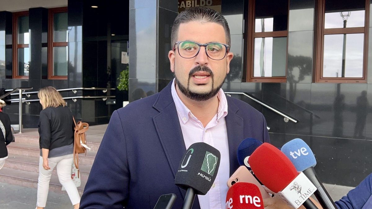 Borja Perdomo, portavoz del Grupo Socialista en el Cabildo de La Palma.