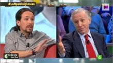 Pablo Iglesias y Eduardo Inda, en una tertuliaen La Sexta.