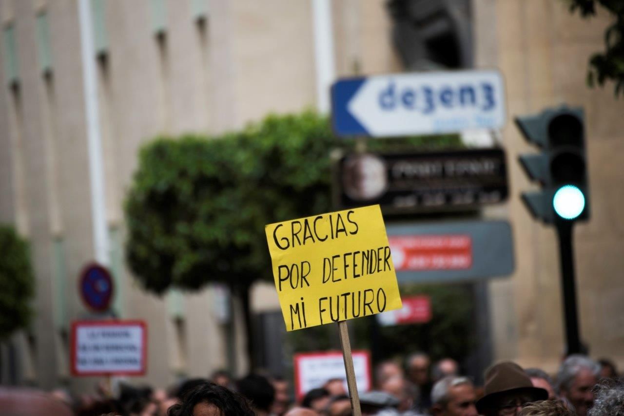 "Gracias por defender mi futuro"