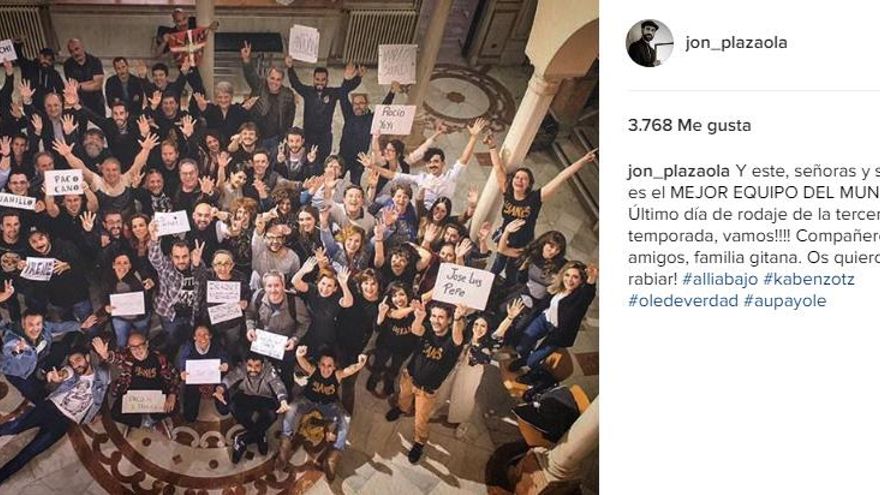 'Allí abajo' termina el rodaje de su tercera temporada