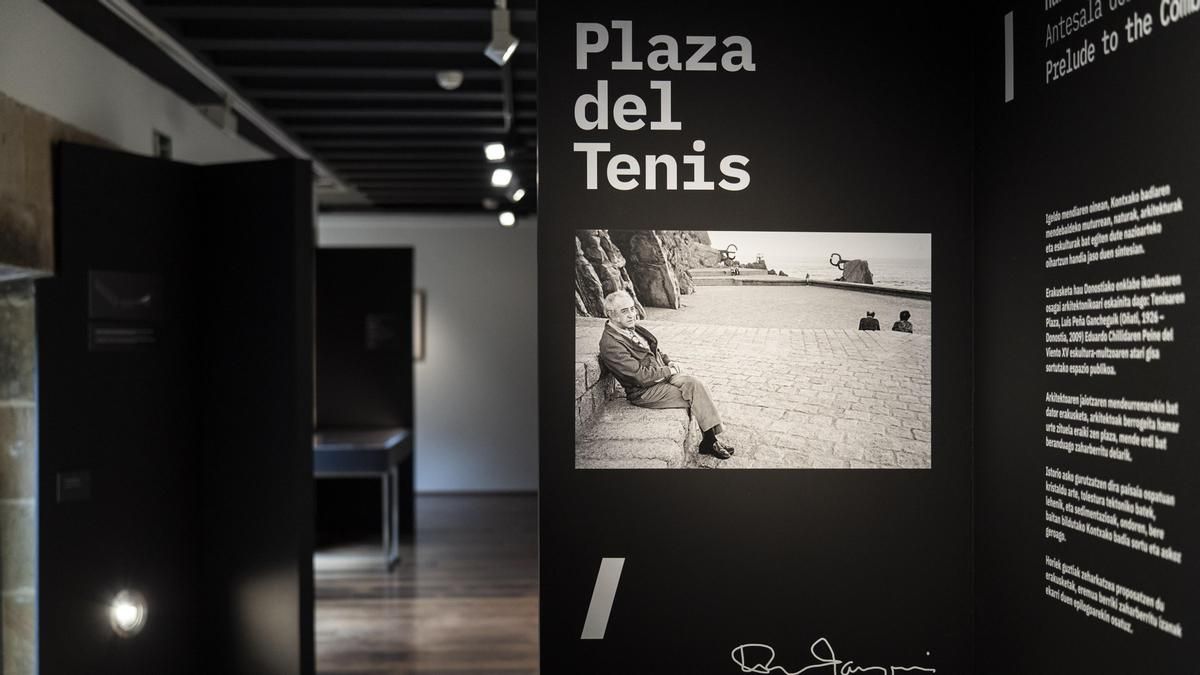 Una exposición en Donostia pone en valor la "antesala" del Peine del Viento de Peña Ganchegui en su centenario