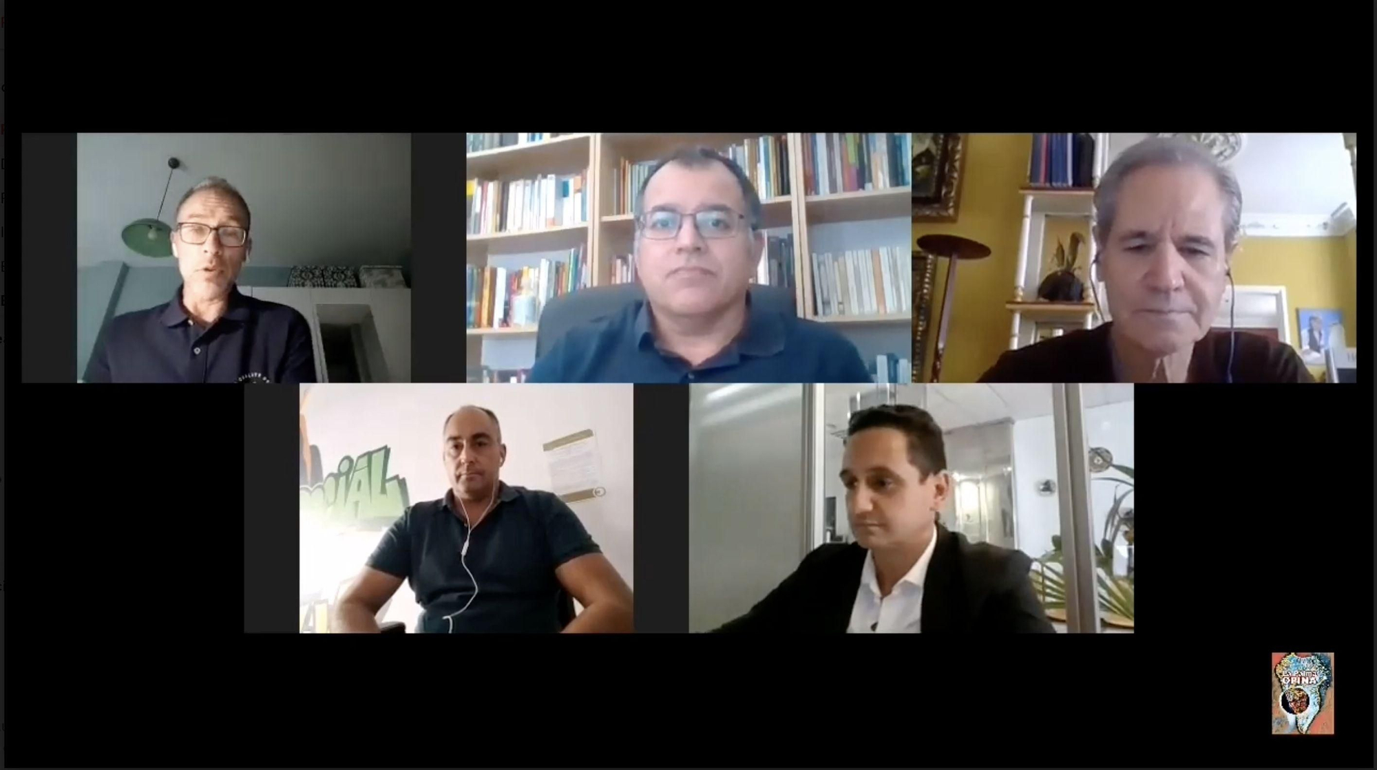 Participantes en el primer debate de 'La Palma Opina'.