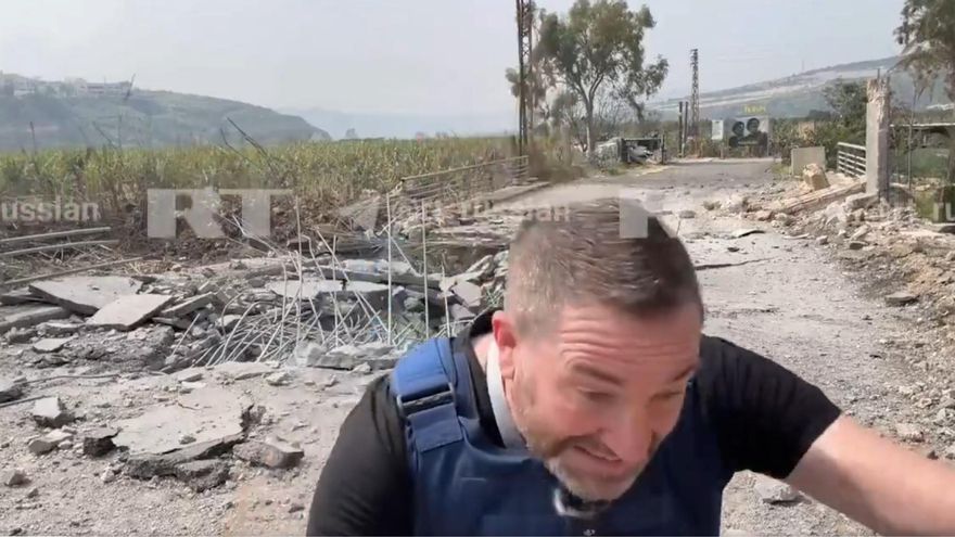 Dos periodistas del canal ruso RT heridos en ataque israelí en el Líbano