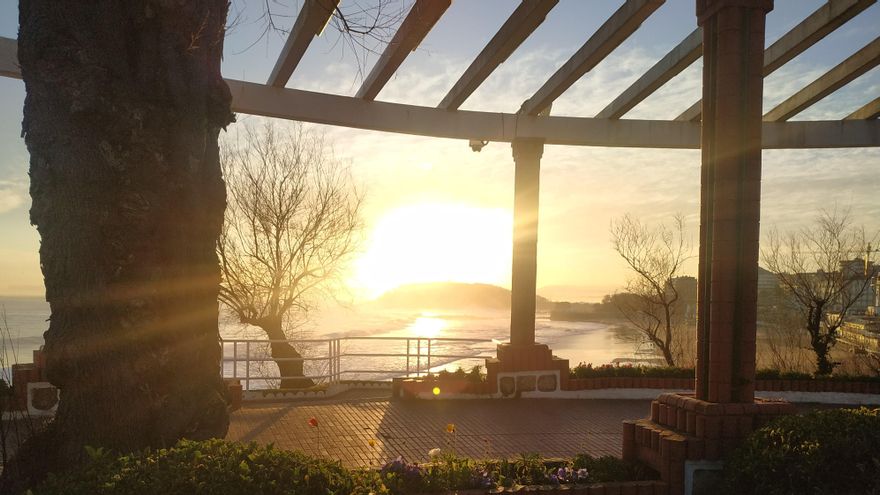 Pérgola en los Jardines de Piquío, en Santander.