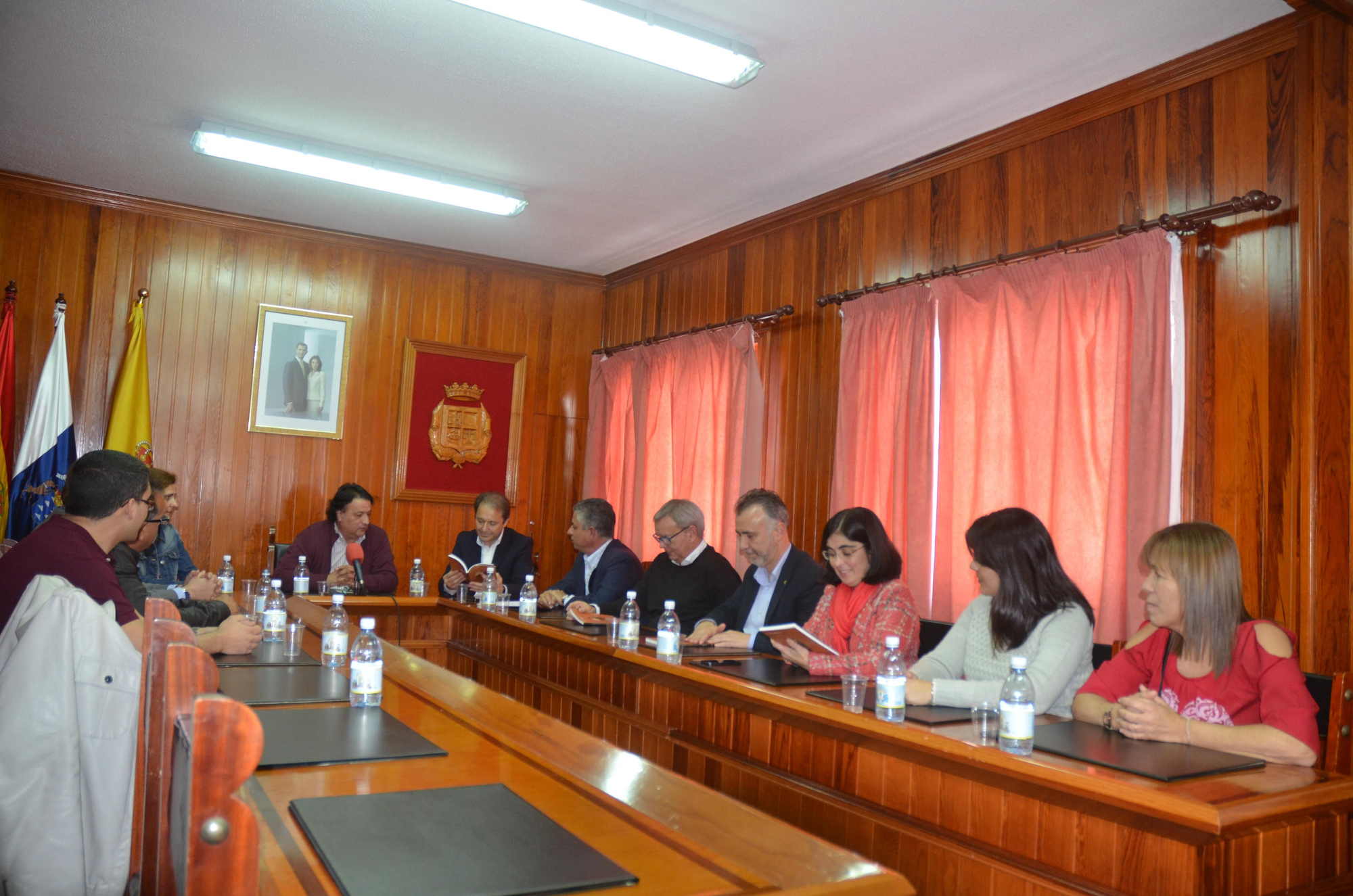 Visita de Juan Luis Gordo a La Aldea.