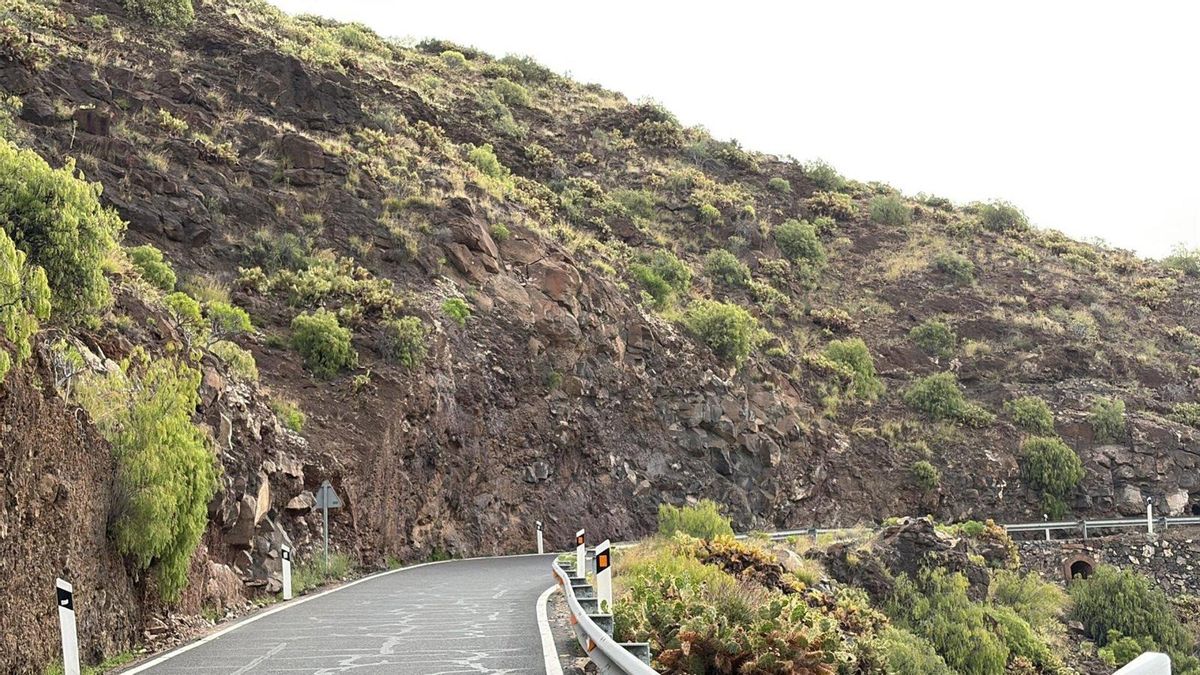 El Cabildo de Gran Canaria retirará este lunes rocas inestables en la carretera entre Cuatro Puertas y Aguatona