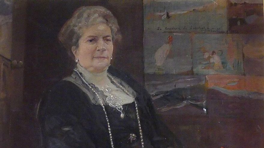 Retrato de Regla Manjón, condesa de Lebrija, pintado por Joaquín Sorolla.