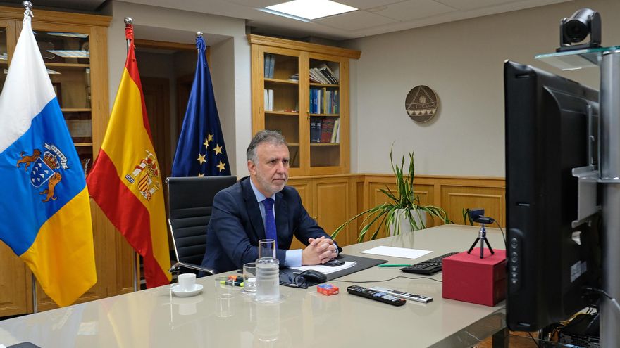 Imagne de la comparecencia de Ángel Víctor Torres