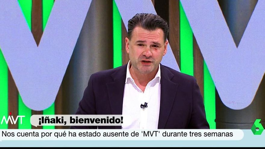 Iñaki López explica el problema de salud que lo ha tenido alejado de 'Más vale tarde' en su regreso a laSexta