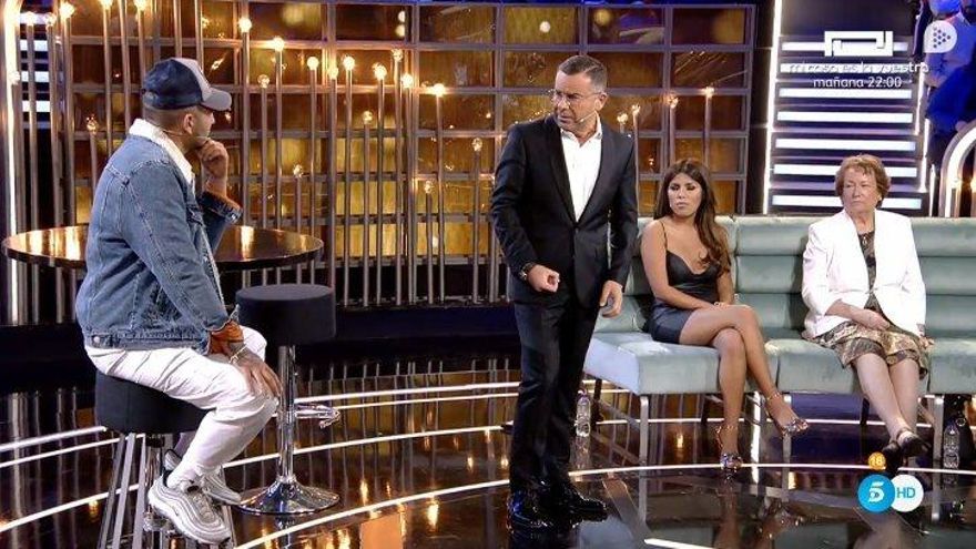 Jorge Javier habla con Omar en plató