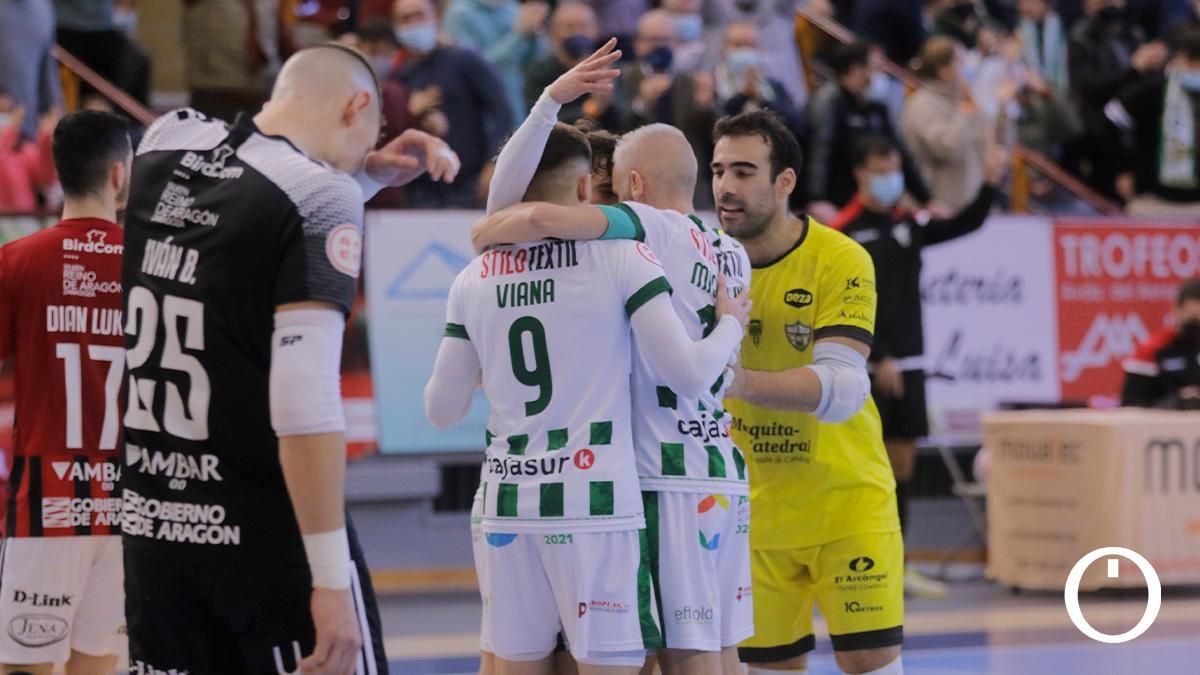 Partido disputado entre el Córdoba Patrimonio y el Fútbol Emotion Zaragoza