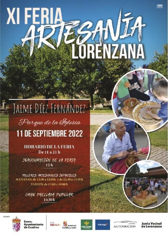 Cartel de la Feria de Artesanía de Lorenzana.