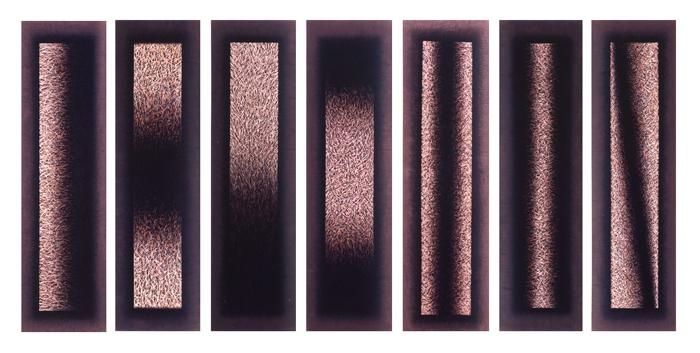 'Fragmentos calcinados', 1996, obra de Amelia Moreno