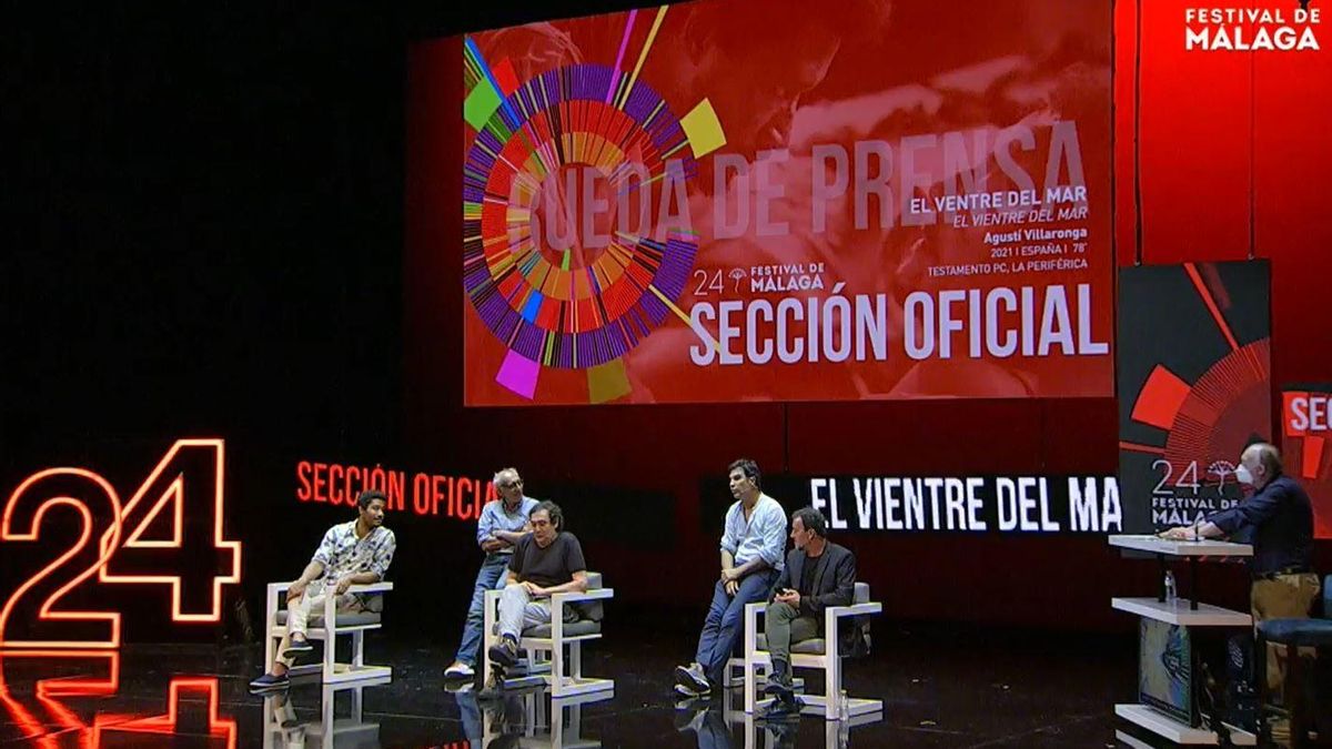 Rueda de prensa de la película 'El vientre del mar' en el 24 festival de Cine de Málaga en una imagen de archivo