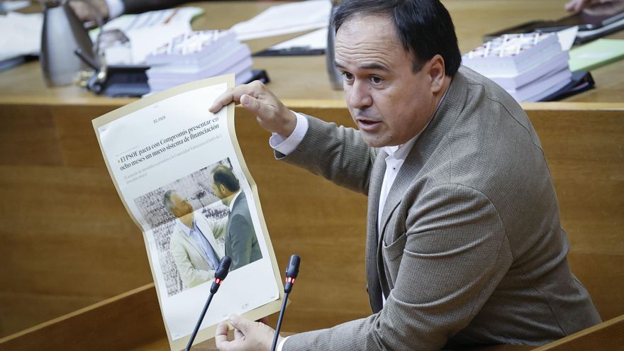 La Intervención de las Corts Valencianes halla un desfase de 317.000 euros en las cuentas del PP de 2023