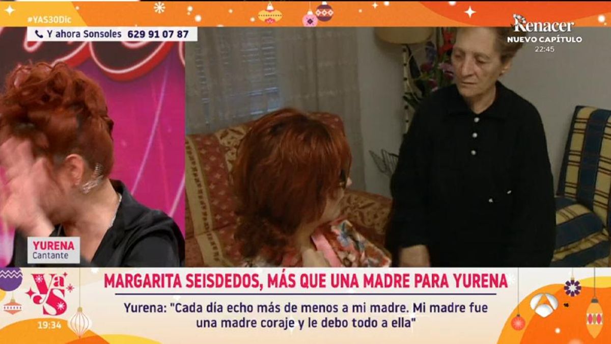 Yurena antes de abandonar el plató de 'Y ahora Sonsoles'