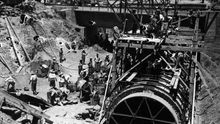 Construcción con trabajo esclavo del 'canal de los presos' para el Bajo Guadalquivir / RMHSA (CGT).