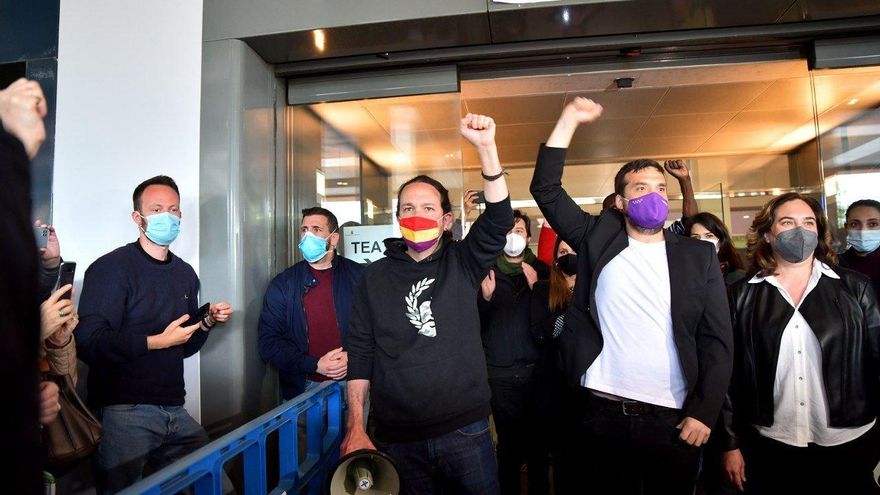 El candidato de Unidas Podemos a la Comunidad de Madrid, Pablo Iglesias.