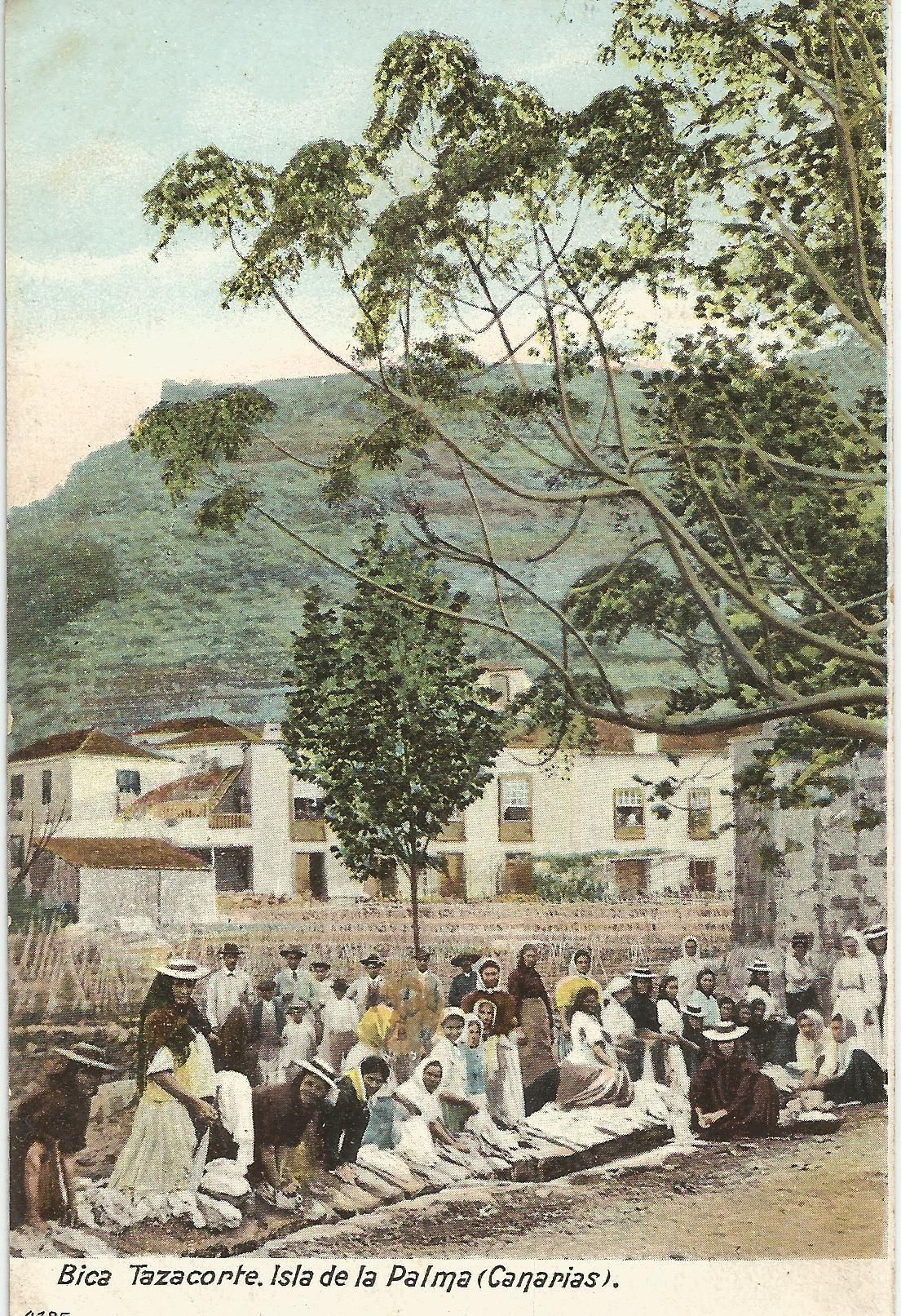 Plaza de la Vica, Tazacorte, principios del siglo XX. Foto: Anónimo